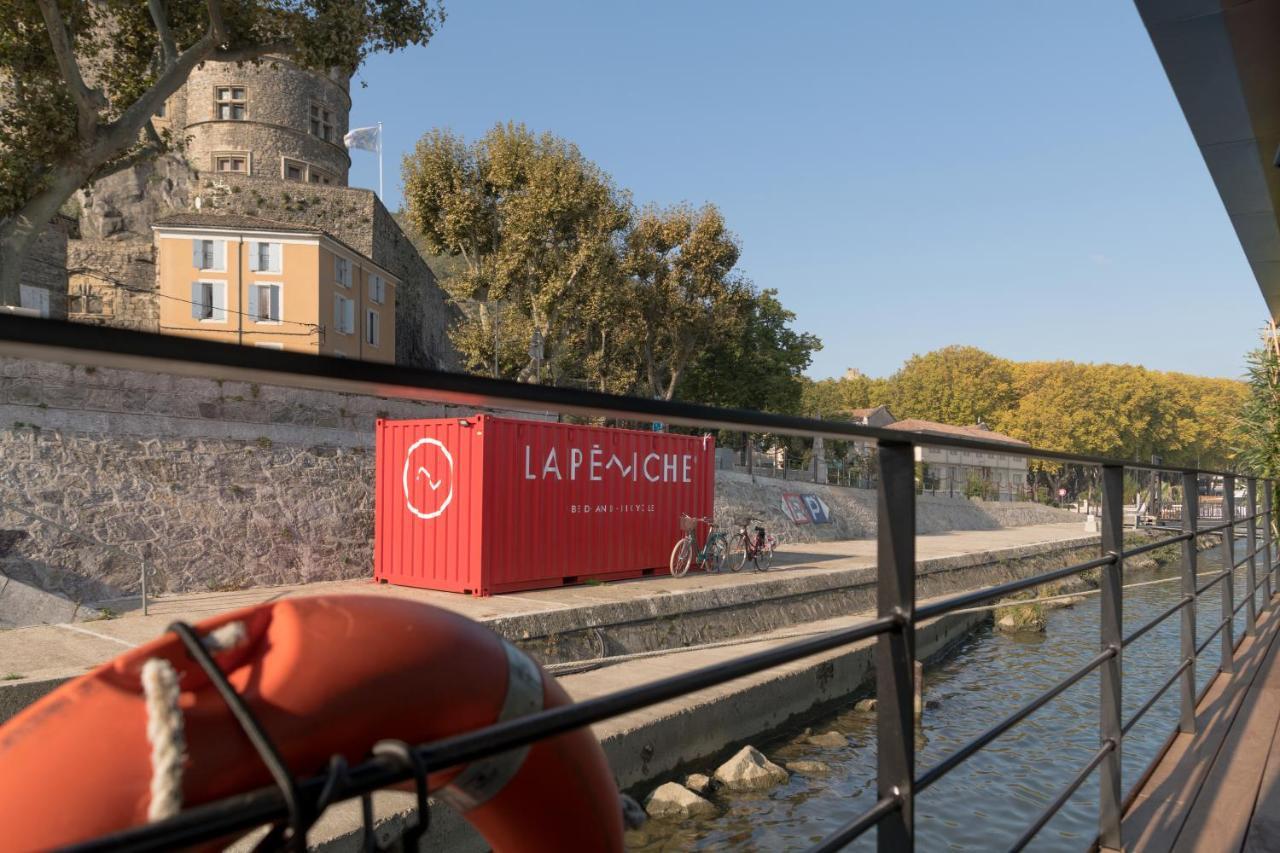 La Peniche - Bed And Bicycle - Tournon Hotel ภายนอก รูปภาพ